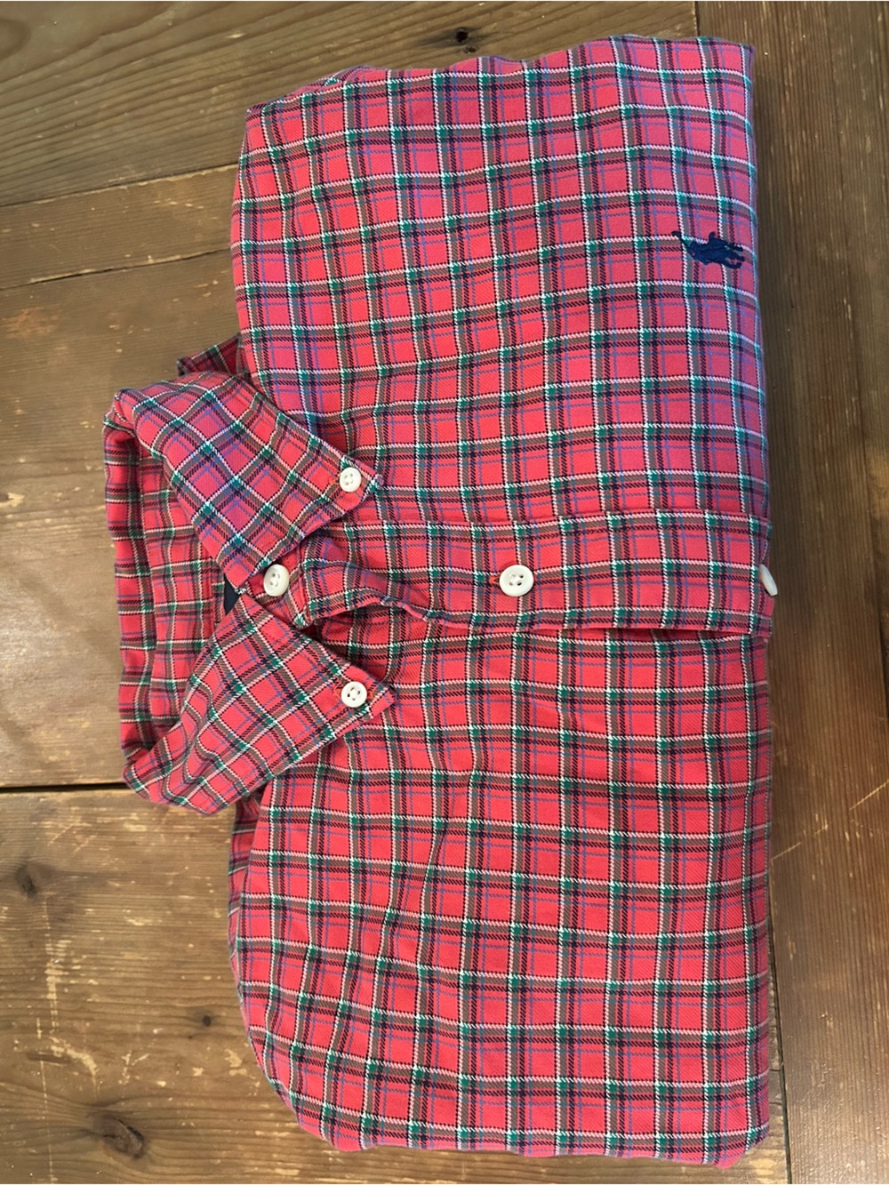 Ralph Lauren Men's Plaid Classic Fit, Long Sleeve Button Down Small, 100% cotton